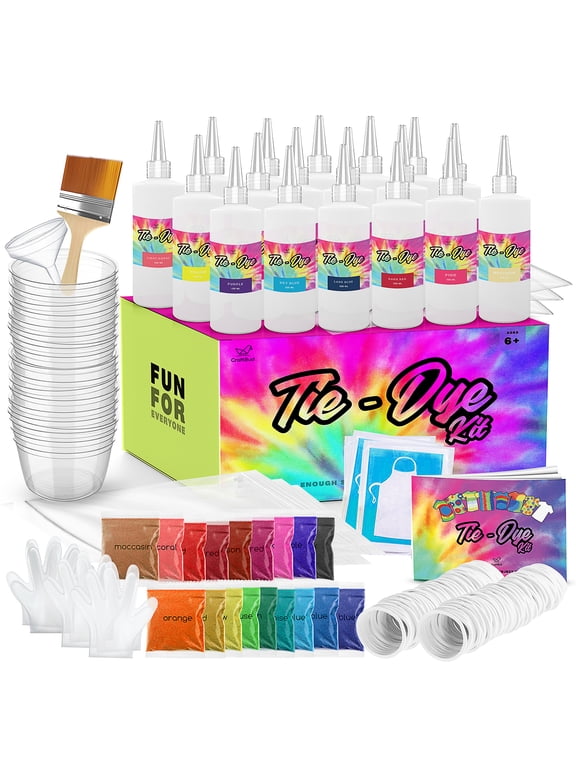 DIY Tie Dye Kit for Kids, Adults Large Groups 18 Colors