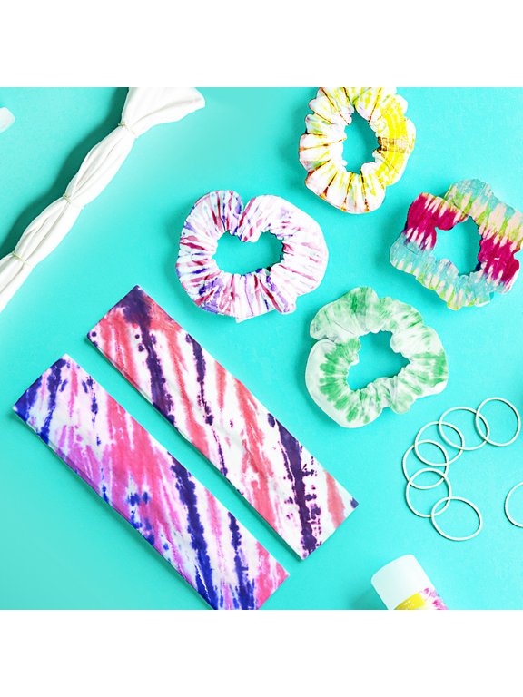 Tie Dye Unisex Ponytail Holder & Scrunchie, 6 ct
