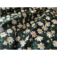 thumbnail image 1 of CraftDesignL Linen Daisy Embroiderd Cotton Fabric,Floral Embroidered Fabric,Daisy Fabric,Embroidered Fabric,Dress Fabric,Designer Fabric,Fabric by Yard (Black), 1 of 12