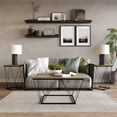 thumbnail image 1 of Castle Place Minimalist 3 Piece Coffee Table Set, Brown Oak, 1 of 14