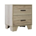 thumbnail image 1 of CraftPorch  Simple Clean-Lines 2-Drawers Wooden Nightstand, 1 of 5