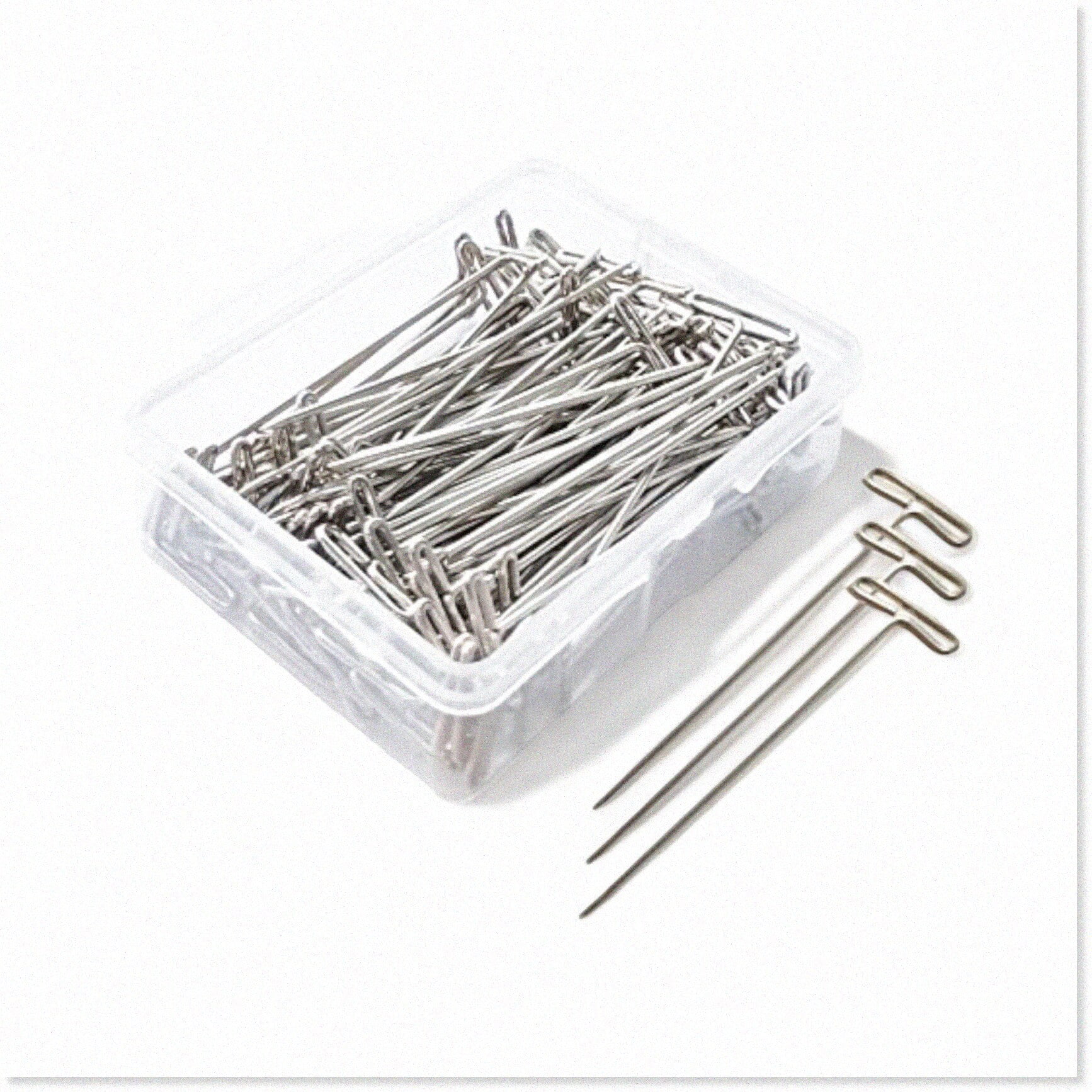 CraftPro 50 Pack 2 inch TPins MultiUse T Pins for Knitting, Sewing