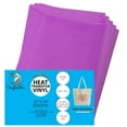 thumbnail image 1 of Craftables Bright Purple Glitter Heat Transfer Vinyl, HTV - 5 Sheets Sparkling Easy to Weed Tshirt Iron on Vinyl for Silhouette Cameo, Cricut, all Craft Cutters, 1 of 9