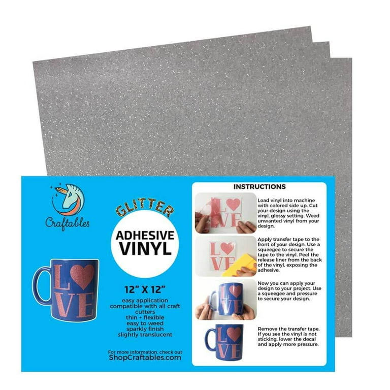 New To Vinyl - How to use Glitter Adhesive Vinyl 