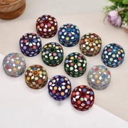 Craftam Aluminum Lakh Sindoor Box, Kumkum Box Bharani, Wedding Return Gifts Set of 12