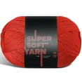 thumbnail image 1 of Craftbud Acrylic Yarn For Crocheting And Knitting, (370 Yards) Worsted Medium #4 Crochet Yarn For Beginners, Red, 1 of 1