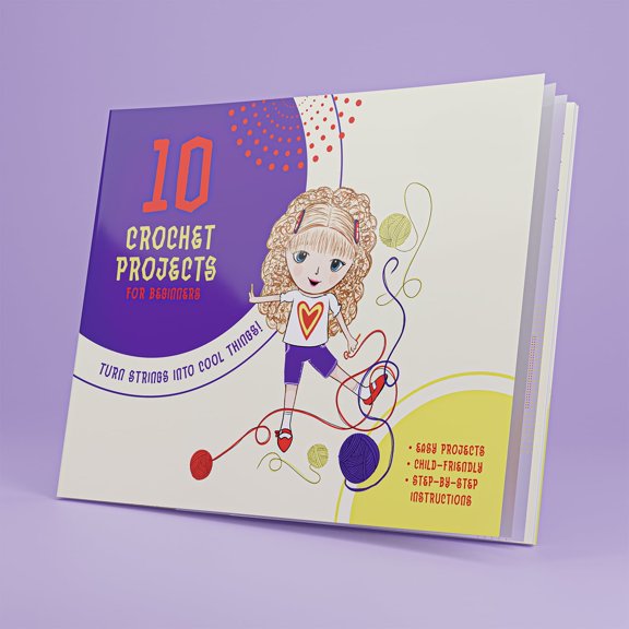 Craftbud Begginer Crochet Book Guide, 10 Projects