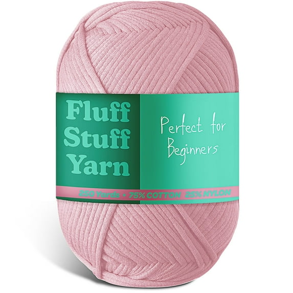 Craftbud Cotton Yarn For Crocheting And Knitting, (250 Yards) Worsted Medium #4 Crochet Yarn For Beginners, Dusty Pink