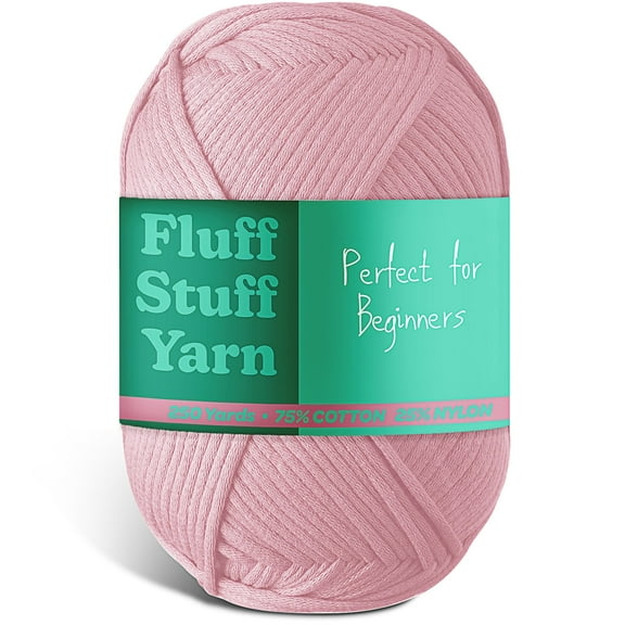 Craftbud Cotton Yarn For Crocheting And Knitting, (250 Yards) Worsted Medium #4 Crochet Yarn For Beginners, Dusty Pink