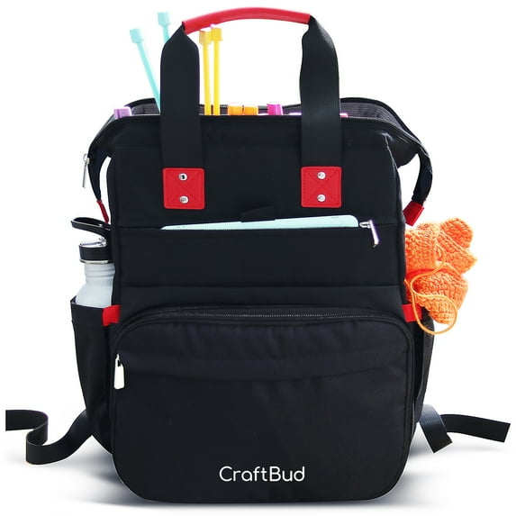 Craftbud Crochet Backpack Yarn Organizer, Durable Knitting Bag For Crocheting Organizer Accessories