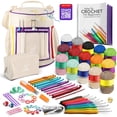 thumbnail image 1 of Craftbud Crochet Kit For Beginners, Yarn For Crochet Set With Acrylic Yarn For Crochet With Crochet Bag, 1 of 5