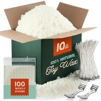 CraftBud Soy Wax for Candle Making Kit for Adults and Kids, 10LB Candle Wax for Candle Making Supplies