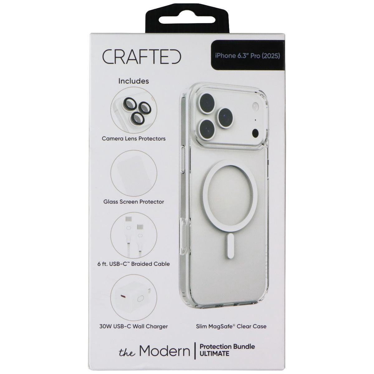 Crafted 5-in-1 Protection Bundle ULTIMATE for Apple iPhone 17 Pro - Clear