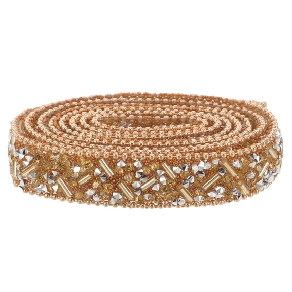 Milisten Clothes Trim Coffee Rhinestone Embellishments 1 Roll