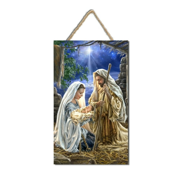 Crafted Creations Christ The Lord Christmas Wooden Wall Art - 10"