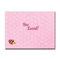 thumbnail image 1 of Pink and White "Bee Loved!" Rectangular Canvas Wall Art 12" x 16", 1 of 2