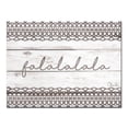 thumbnail image 1 of White and Gray Christmas Falala Wrapped Rectangular Wall Art Decor 30" x 40", 1 of 3
