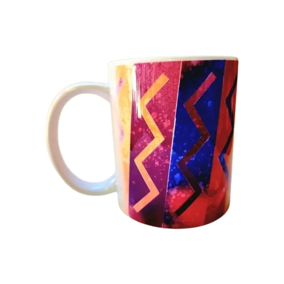 Coffee Quips 12 oz Ceramic Mugs with Artistic Cute Design