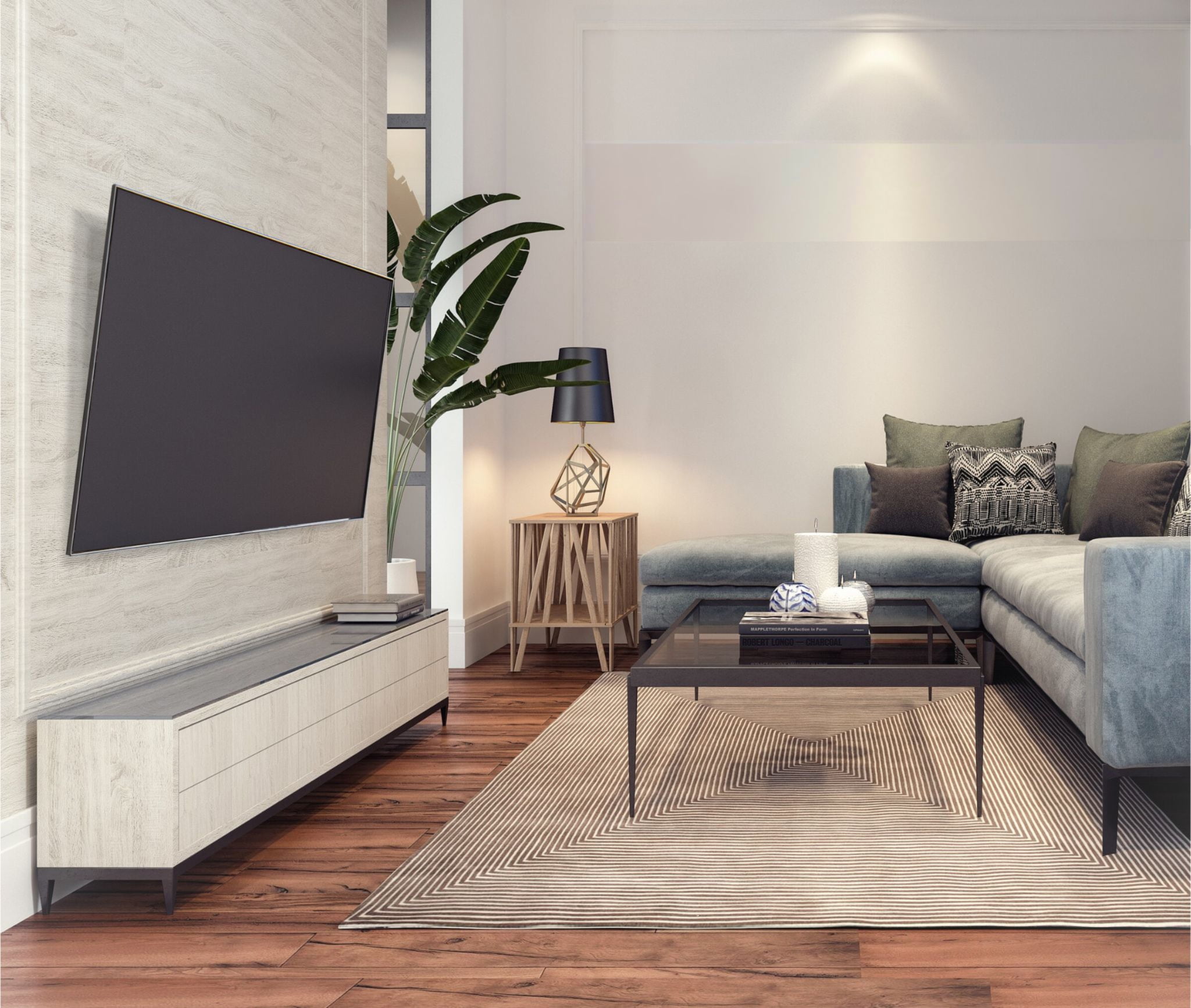 Crafted Steel TV Mount Supreme Oxford, WaterResistant. Velcro for