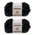 thumbnail image 1 of Crafted by Catherine Black Luxe Velvet Super Bulky Yarn, 98 yards, 10.5oz/300g (2 Pack), 1 of 4
