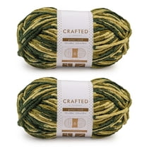 Crafted by Catherine Camouflage Multi Polarized Super Bulky Yarn, 213 yards, 10.5oz/300g (2 Pack)
