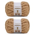 thumbnail image 1 of Crafted By Catherine Chunky Chenille Yarn - 2 Pack (8oz / 227g, 31.7 Yards Each Skein), Khaki, Gauge 7 Jumbo, 1 of 10