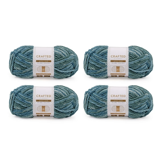 Crafted by Catherine Sea Multi Polarized Super Bulky Yarn, 213 Yards, 10.5oz/300g (4 Pack)