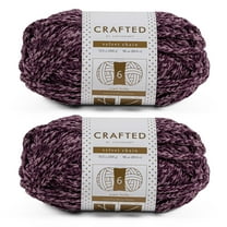Crafted by Catherine Purple Velvet Chain Super Bulky Yarn, 98 yards, 10.5oz/300g (2 Pack)