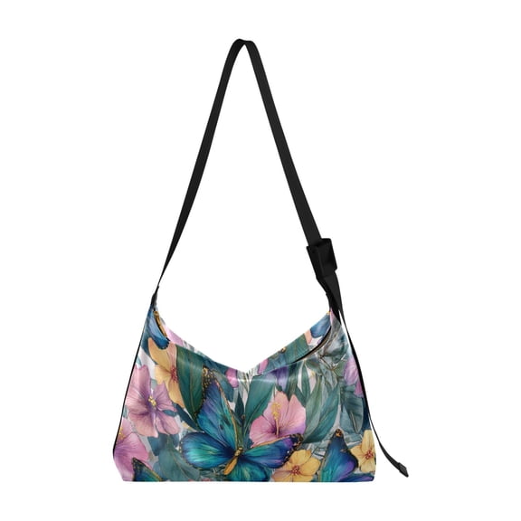 Crafted from premium leather the Ultra Soft on-trend Women's Hobo Handbag is a large satchel that makes a statement A Whimsical Watercolor Pattern