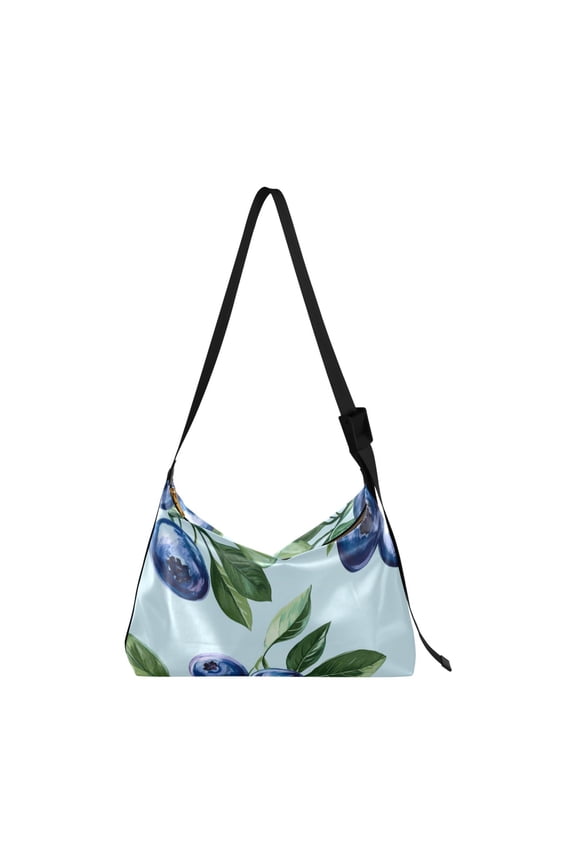 Crafted from premium leather, the Ultra Soft, on-trend Women's Hobo Handbag is a large satchel that makes a statement. Painting Blueberry