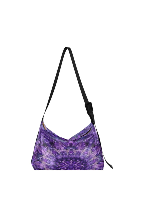 Crafted from premium leather the Ultra Soft on-trend Women's Hobo Handbag is a large satchel that makes a statement Purple Color Scheme