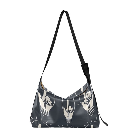 Crafted from premium leather, the Ultra Soft, on-trend Women's Hobo Handbag is a large satchel that makes a statement. The Hand in The Bulb