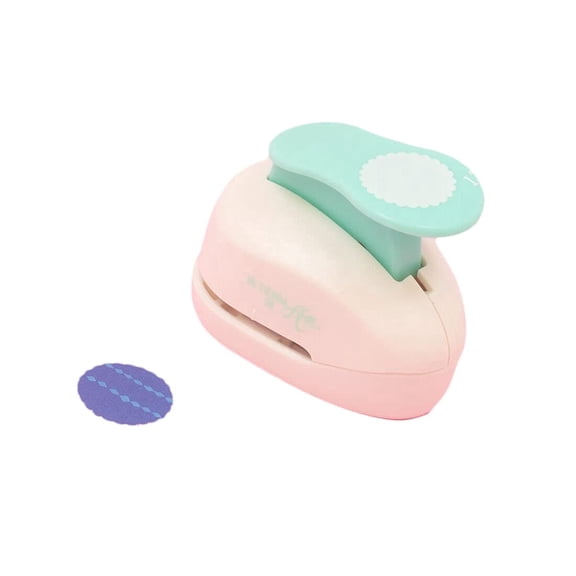 Craftelier - Scalloped Circle Punch 1" (2.54 cm) Diameter for Paper and Cardstock, Ideal for Scrapbooking and Crafts, Size 2.75 x 1.77 x 2.36 Inches