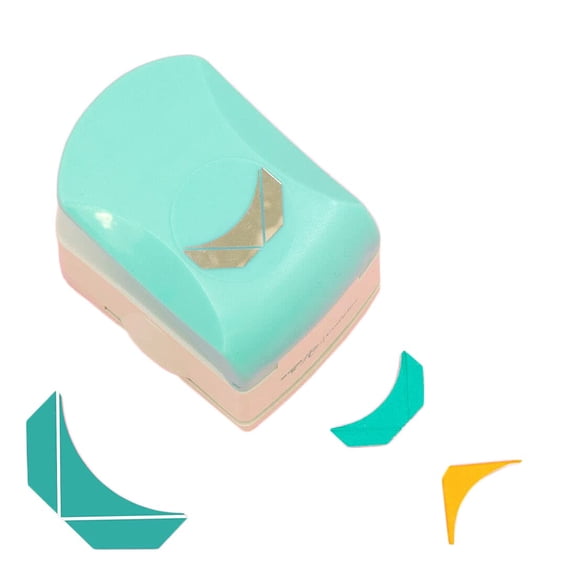 Craftelier - Lever Press Rounded Corner Punch for Paper and Cardboard | for Scrapbooking and Crafting Photo Embellishments | Size Approx. 7,2 x 5,6 x 8,1 cm