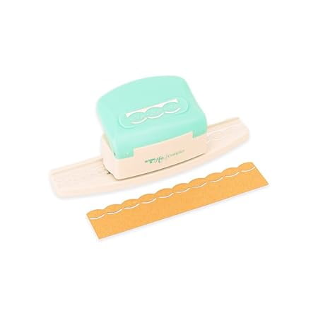 Craftelier - Lever Punch Press for Making Heart Embossed Festoon Embroidery Edges on Paper and Cardstock Special for Scrapbooking and Crafting | Size Approx. 15 x 5,02 x 5,02 cm