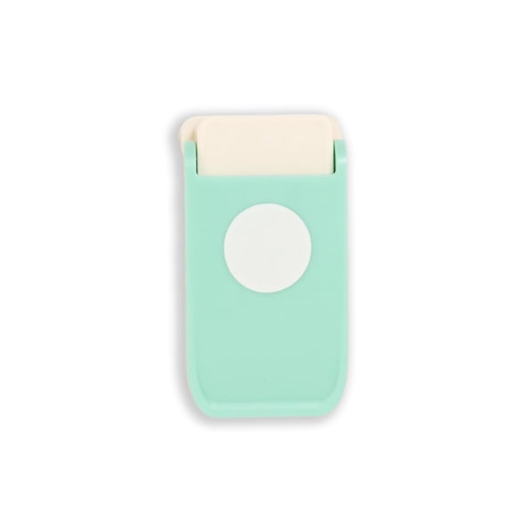 Craftelier - Multimaterial Circle Shaped Punch for Decorating Card Making, Scrapbooking and Craft Projects | Suitable for Many Materials | Circle Diameter 2.54 cm (1) | Turquoise Color
