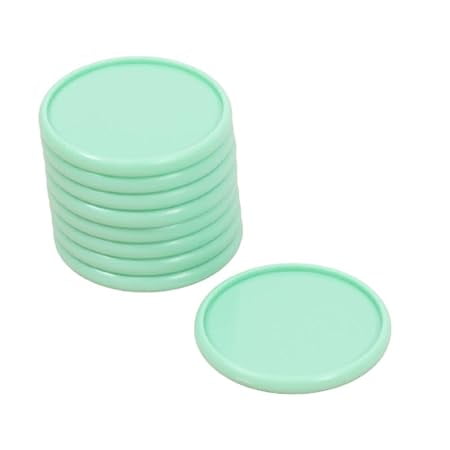 Craftelier - Plastic Disc Rings L for Binding Planners, Agendas or Albums | Ideal for Scrapbooking and Crafting | Pack of 9 pcs 45mm Diameter - Turquoise Colour
