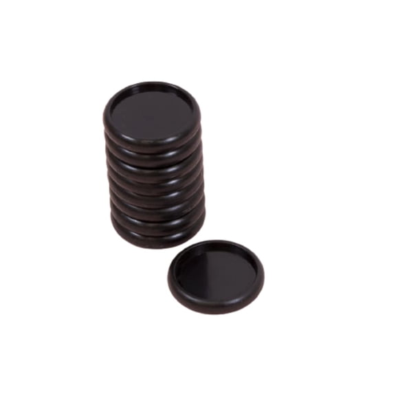 Craftelier - Plastic Disc Rings S for Binding Planners, Notebooks or Albums | Ideal for Scrapbooking and Crafting | Pack of 9 pcs. 25 mm Diameter - Black Colour