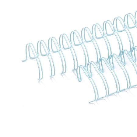 Craftelier - Set of 2 Double Ring Spiral Binders for Albums, Notebooks, Diaries or Calendars | Ideal for Scrapbooking and Other Crafting Projects | 3.17 cm (1.25") - Baby Blue Colour