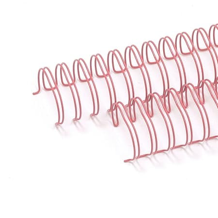 Craftelier - Set of 2 Double Ring Spiral Binders for Albums, Notebooks, Diaries or Calendars | Ideal for Scrapbooking and Other Crafting Projects | 3.17 cm (1.25") - Fuchsia Pink Colour