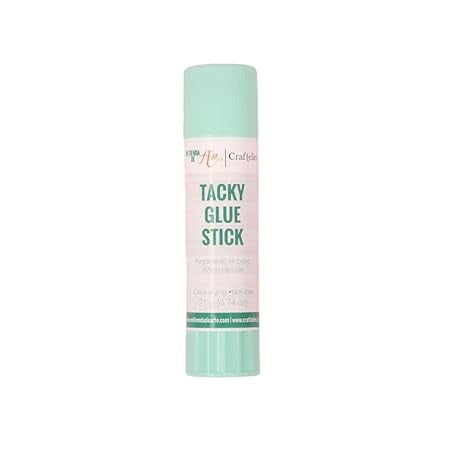 Craftelier - Tacky Glue Stick | Multipurpose Extra Strong Glue Stick for Scrapbooking and Other Craft Projects | Non-Toxic | Transparent, Flexible and Resistant Drying - Quantity 21 gr (0.046 lb).