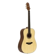 Crafter Guitars Silver 100 Dreadnought Acoustic Guitar, 6 Strings, Natural Finish