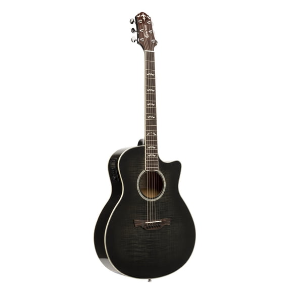 Crafter Noble Series, Small Jumbo Acoustic-Electric Guitar With Flamed Maple Top