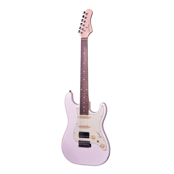 Crafter Solid Body S Style Guitar Modern Sera Series, Bag, Seoul Pink Finish