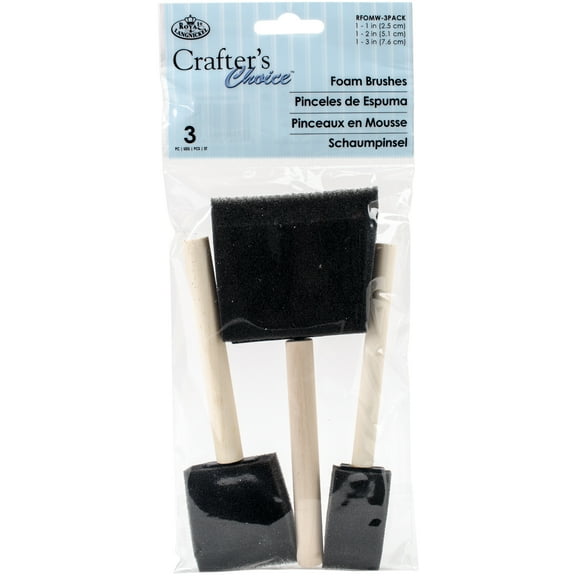 RFOMW-3 PACK | Crafter's Choice 3pc 1-3" Foam Brush Set