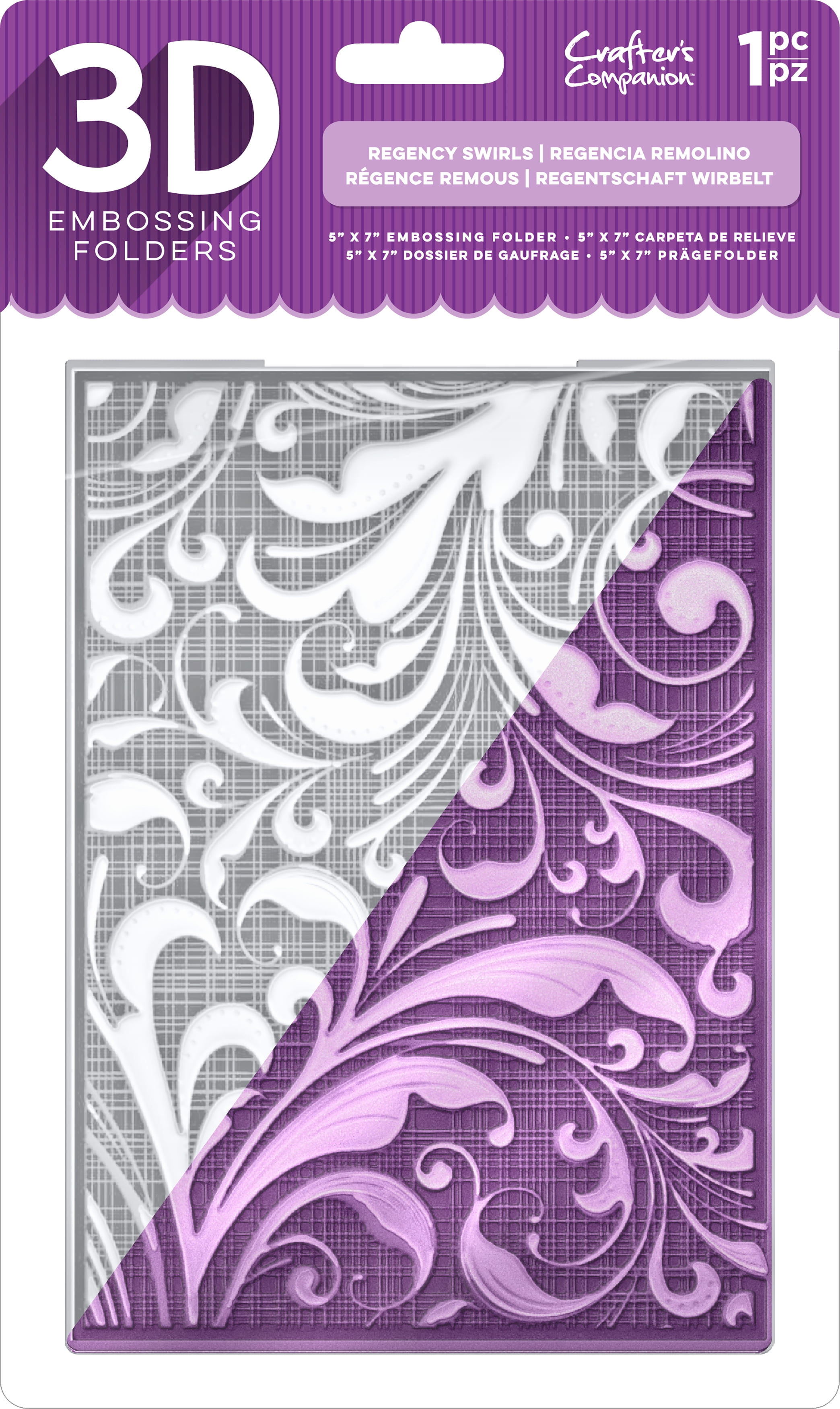 Creative Expressions 5x7in 3D Embossing Folders - Botanical Swirls -  Scrapbooking Made Simple