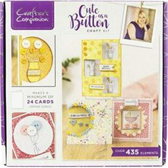 Crafter's Companion Craft Box Kit-Cute As A Button