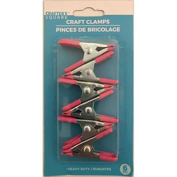 Crafter's Square Craft Claps 2 inch Heavy Duty Spring Clamps - 6 pc Set