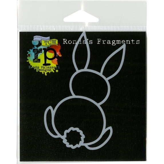 Crafter's Workshop Fragments Templates 4"X4"-Bunny, Pk 6, Crafters Workshop