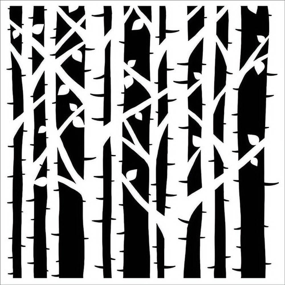 Tree Stencil Reusable Bare Birch Wall Decor Family Tree Stencils for  painting